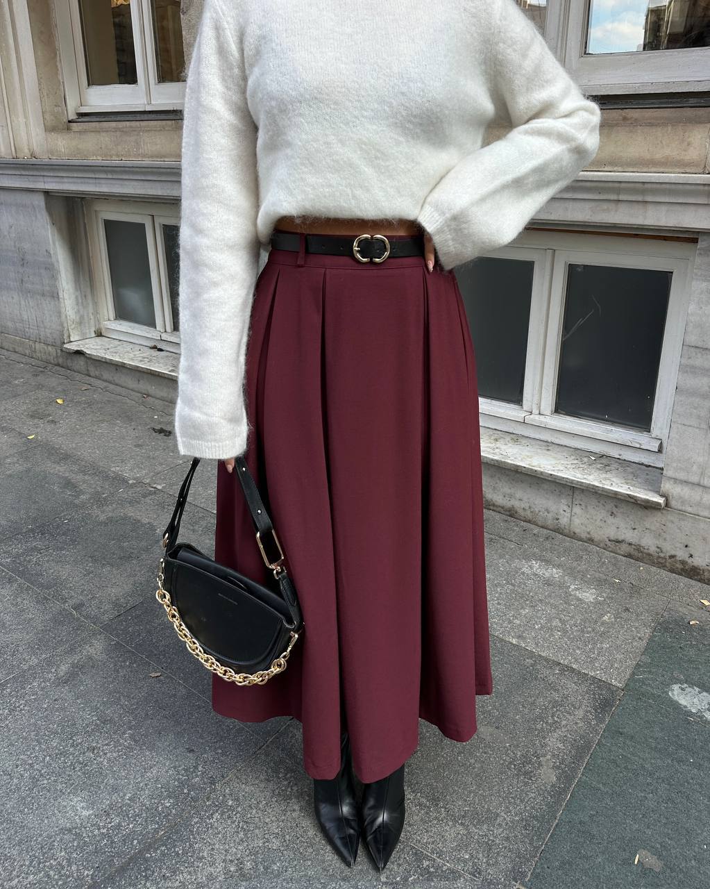 Jupe Marocaine-Bordeaux & Noir