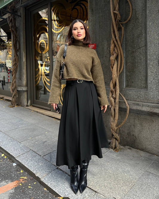 Jupe Marocaine-Bordeaux & Noir